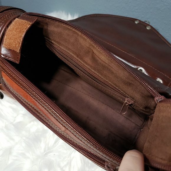 VINTAGE Handbag Shoulder Brown - Picture 3 of 8